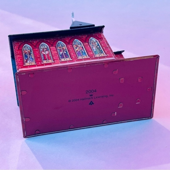 Hallmark Hometown Church with Sign Christmas Ornament Town and Country 2004 - Picture 6 of 13